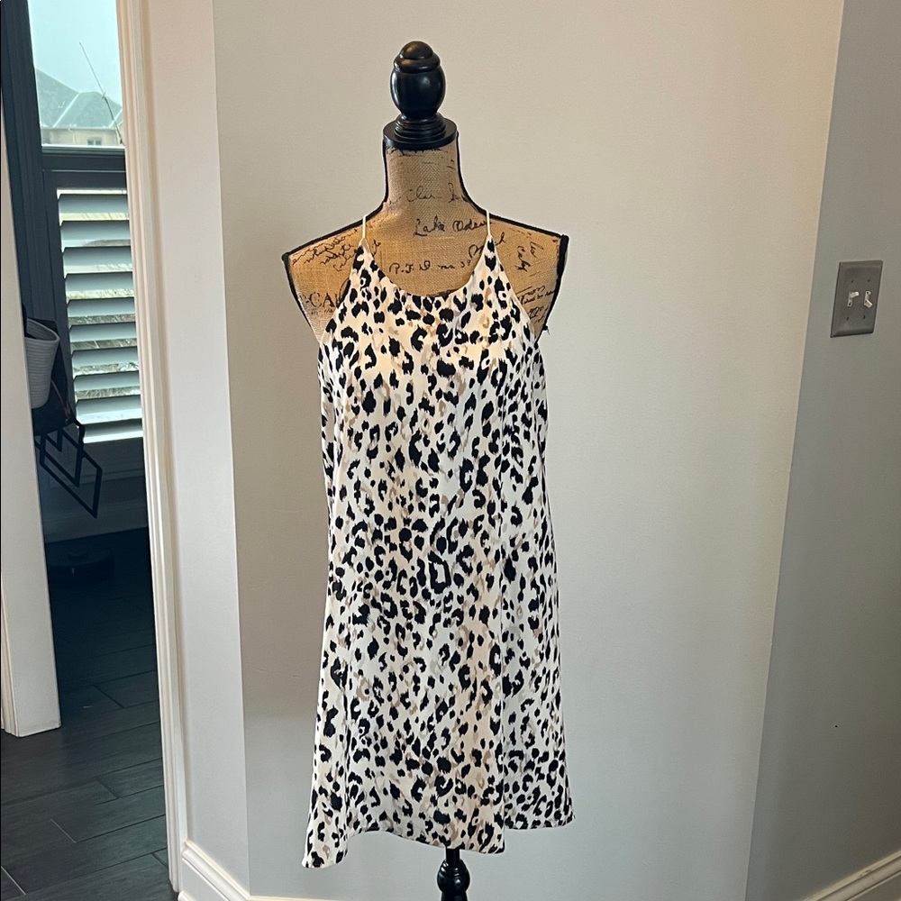 She + Sky Monochrome Animal Print Mini Dress